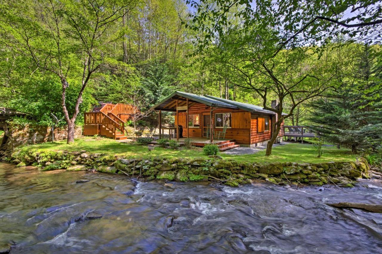 Bryson City Cabin With Fire Pit On Coopers Creek! Exterior foto